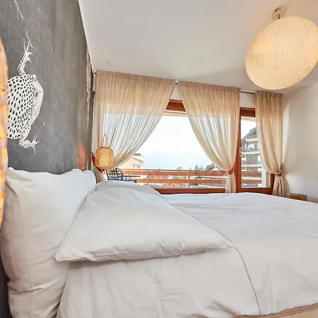 Szálloda Av De La Gare 4, Rond-point, 4br, Skilift350m! Crans-Montana